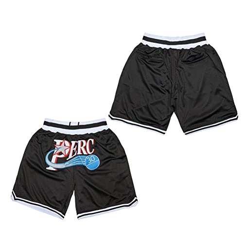 PERC30 Men's #30 Perc O'Cet Basketball Shorts Stitched S-XXL (as1, Alpha, m, Regular, Regular, Black)