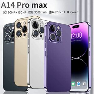 Echoamo A14 Pro MAX Unlocked Smartphone, 6.82-inch HD Screen Phone, 3+64G Dual SIM Phone with A 128G Memory Card for Android 10 (Four Colors to Choose from)