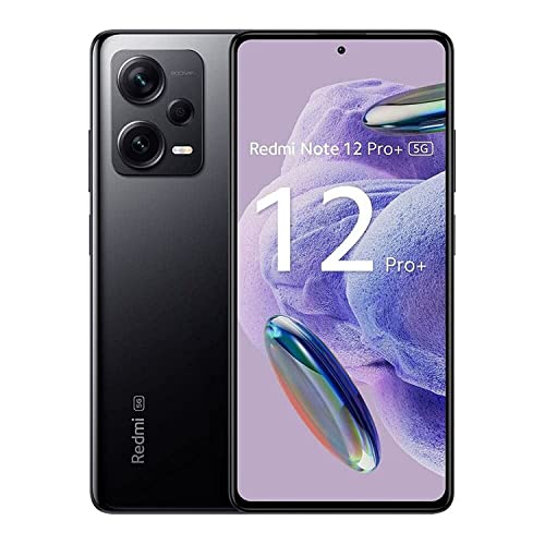 Xiaomi Redmi Note 12 Pro+ Plus 5G (256GB + 8GB) Factory Unlocked 6.67" 200MP Triple Camera (Only Tmobile Tello Mint USA Market) + Extra (w/Fast Car Charger Bundle) (Midnight Black (Global))