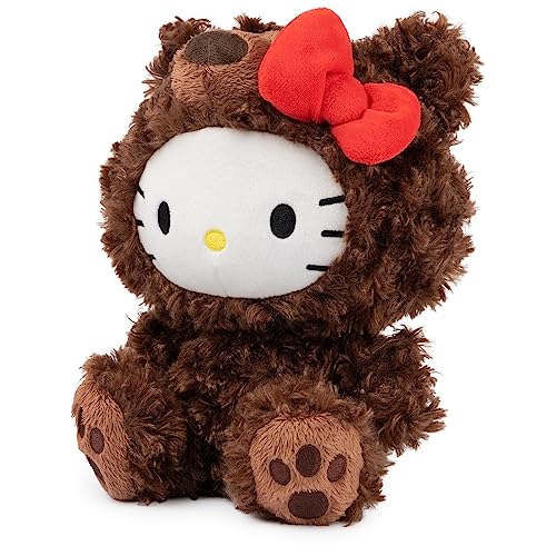 GUND Sanrio Hello Kitty Philbin Teddy Bear Plush Toy, Premium Stuffed Animal for Ages 1 and Up, Brown, 10”