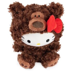 GUND Sanrio Hello Kitty Philbin Teddy Bear Plush Toy, Premium Stuffed Animal for Ages 1 and Up, Brown, 10”