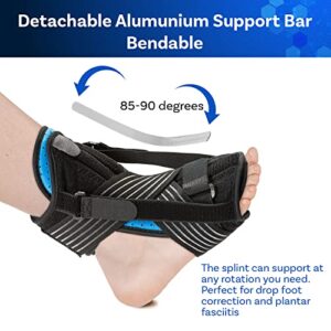 Elrisme Plantar Fasciitis Night Splint, 3-in-1 Relief Set, Night and Day