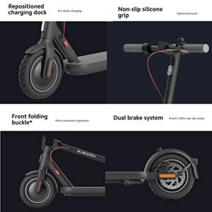 Xiaomi MI Electric Kick Scooter 4, 600W Motor, 18 Miles Long Range & 15.6mph, 10" Tubeless Tires, Dual Brakes, Commuting Electric Scooter for Adults & Teens