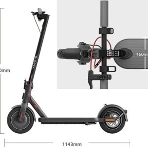 Xiaomi MI Electric Kick Scooter 4, 600W Motor, 18 Miles Long Range & 15.6mph, 10" Tubeless Tires, Dual Brakes, Commuting Electric Scooter for Adults & Teens