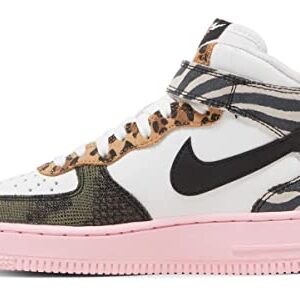 Nike AIR Force 1 '07 MID White/Black/Pink DZ4841 100 Women's Size 7