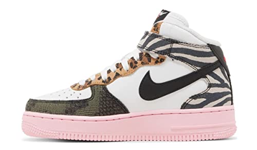 Nike AIR Force 1 '07 MID White/Black/Pink DZ4841 100 Women's Size 7