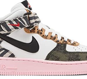 Nike AIR Force 1 '07 MID White/Black/Pink DZ4841 100 Women's Size 7