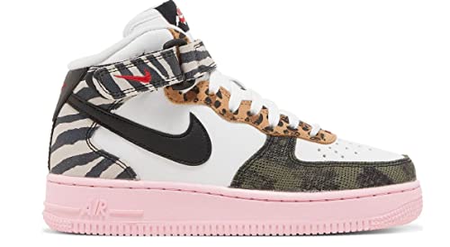 Nike AIR Force 1 '07 MID White/Black/Pink DZ4841 100 Women's Size 7