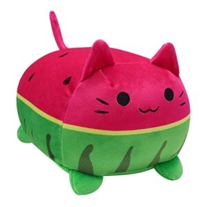 bekrgwiy watermelon cat stuffed animal toys for kids - plush pillows watermelon cat plushies - fun fruit pillow and toy cat for kids - hugging plush pillow toy gifts for kids girlfriend