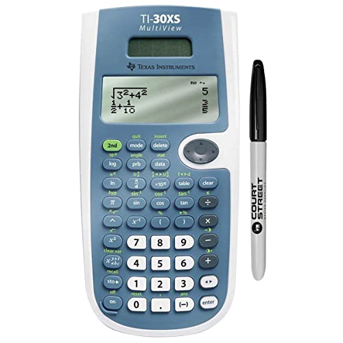 Texas Instruments TI-30XS MultiView Scientific Calculator, 16-Digit LCD + HP 10bII+ Financial Calculator, 12-Digit LCD