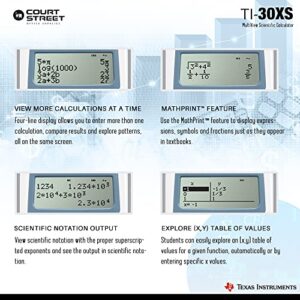 Texas Instruments TI-30XS MultiView Scientific Calculator, 16-Digit LCD + HP 10bII+ Financial Calculator, 12-Digit LCD