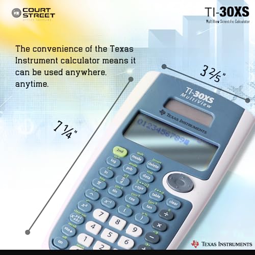 Texas Instruments TI-30XS MultiView Scientific Calculator, 16-Digit LCD + HP 10bII+ Financial Calculator, 12-Digit LCD