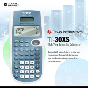 Texas Instruments TI-30XS MultiView Scientific Calculator, 16-Digit LCD + HP 10bII+ Financial Calculator, 12-Digit LCD