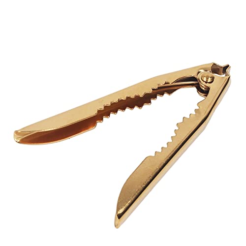 MOUMOUTEN Gold Crab Cracker, Non Slip Seafood Tools, Robust Stainless Steel Nutcracker Chestnut Walnut Opener Clip for Kitchen