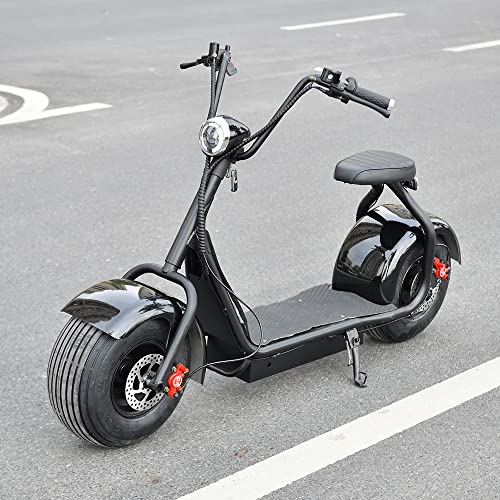 eHoodax Fat Tire Electric Scooter for Adults, 2000W 60V Citycoco Scooter Up to 25 Mph, LCD Display, Bright LED Headlight, Hydraulic Front and Rear Brakes for Safe Commuting