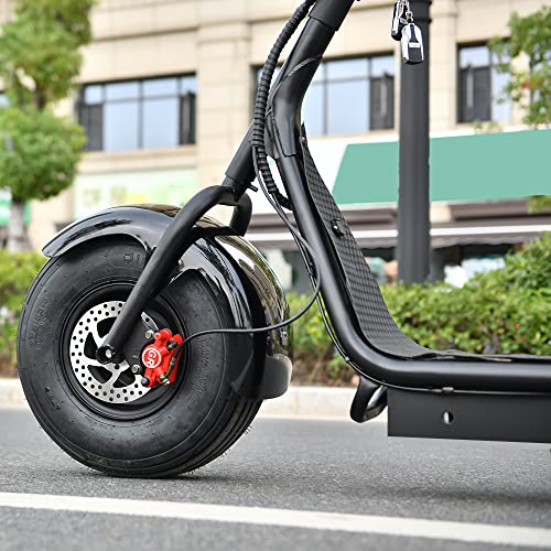 eHoodax Fat Tire Electric Scooter for Adults, 2000W 60V Citycoco Scooter Up to 25 Mph, LCD Display, Bright LED Headlight, Hydraulic Front and Rear Brakes for Safe Commuting