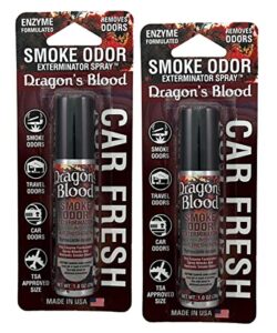 smoke odor exterminator air fresh spray - your ultimate solution for smoke and household odor elimination - 1 oz spray (dragon's blood, 2 packs)