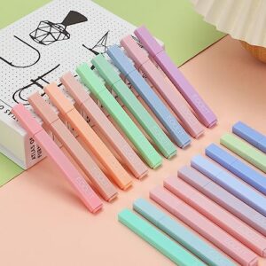 EOOUT 18pcs Aesthetic Cute Pastel Highlighters with Assorted Colors, Bible Highlighters and Pens No Bleed, Soft Chisel Tip, Dry Fast, Easy to Hold for Journal Notes School Office Supplies (Morandi)