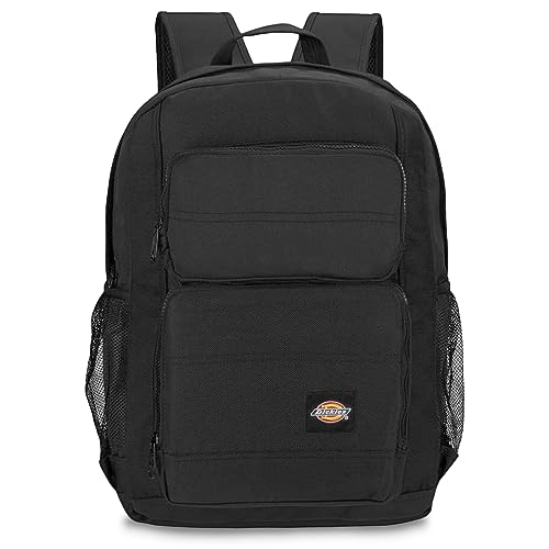 Dickies Tradesman Backpack Extra Large Capacity Logo Water Resistant Casual Daypack for Travel Fits 15.6 Inch Notebook (Black)