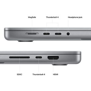 2023 Apple MacBook Pro with M2 Pro chip (16.2-inch, 16GB, 512GB SSD Storage) Space Gray (Renewed)