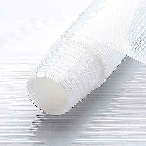 Shelf Liners for Kitchen Cabinets, Non Adhesive Cabinet Liners for Kitchen, Shelves, Refrigerators, 17.5 Inches x 30 FT EVA Clear Drawer Liners, BPA Free