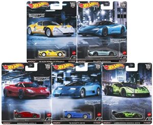 hot wheels car culture 2022 exotic envy complete set of 5 diecast vehicles from fpy86-957m release