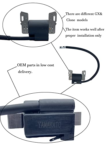 YAMAKATO Ignition Coil 591459 492341 for Briggs and Stratton 595304 Toro MTD Craftsman Cub Cadet Engine Lawn Mower Riding Tractor Armature Magneto OEM