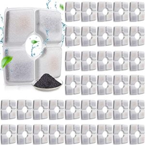 sweetude 40 pcs cat fountain filter replacement dog drinking fountain filter cat water filter replacement pet fountain filter ion exchange resin and coconut activated carbon filter for cat dog waterer