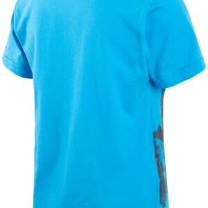 New Balance Boys' Active Shorts Set - 4 Piece Short Sleeve T-Shirt and Gym Shorts (8-20), Size 10, Sky/White