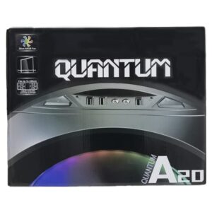 RHINMAX A20 Series Quantum M-ATX/ITX Computer Gaming case, Circular Shape,USB3.0, with 1 ARGB Luminous 20cm Fan(A20 Series Quantum)