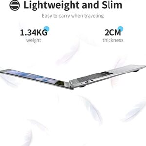 SGIN Laptop 15.6 Inch 4GB DDR4 128GB SSD, Windows 11 Laptop with Intel Celeron, up to 2.8GHz, Mini HDMI, 2.4/5.0G WiFi, 2 x USB 3.0, Expandable Storage 512GB TF(Sliver)