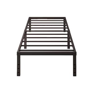 caziwhave Twin Bed Frame 14 Inch High Max 3500 lbs Heavy Duty Metal Mattress Foundation Platform Sturdy Steel Slat Support Twin Size No Box Spring Needed Easy to Assembly Noise Free Non Slip