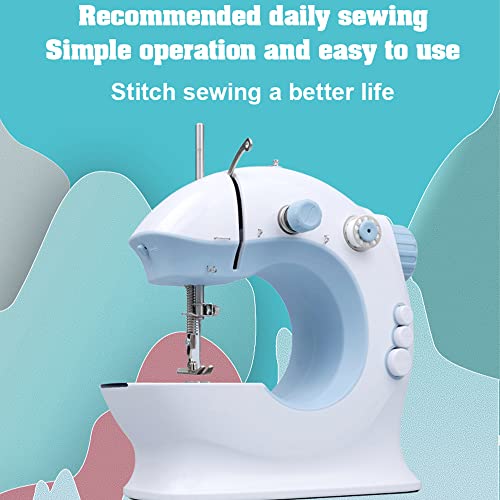 Mini Sewing Machine for Beginners and Kids 2 Speeds Double Thread With Needle and Thread Set, Upgraded Household Portable Multifunctional Adjustable Stitches Machine