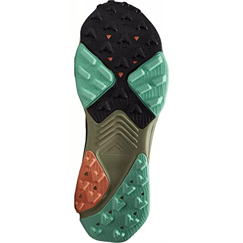 Nike Women's Zegama Trail Running Shoes (Mineral Slate/Green Glow/Black/Light Bone, us_Footwear_Size_System, Adult, Women, Numeric, Medium, Numeric_7)