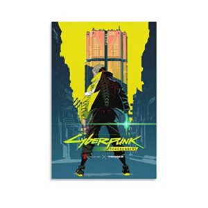 chezmax cyber punk edgerunners anime poster poster decorative painting canvas wall art living room posters bedroom painting 12x18inch(30x45cm)
