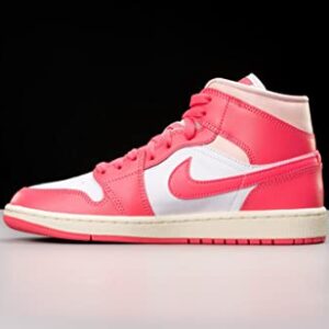 Jordan 1 Mid Women White/Sea Coral-Atmosphere BQ6472-186 7