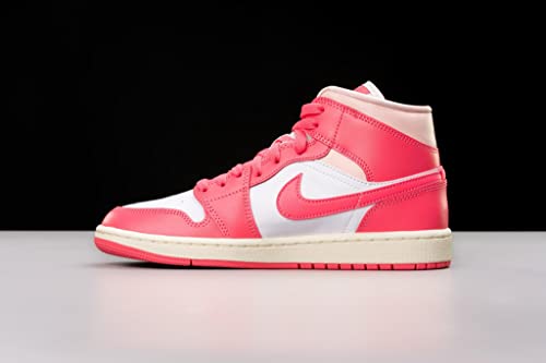 Jordan 1 Mid Women White/Sea Coral-Atmosphere BQ6472-186 7