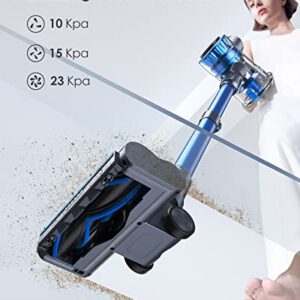 Lubluelu 23Kpa Cordless Vacuum Cleaner,Lightweight Vacuum with 225W Brushless Motor,Max 45 Min Runtime,Cordless Vacuum with Anti-Tangle Brush for Hardwood Floor Carpet Pet Hair Car Cleaning