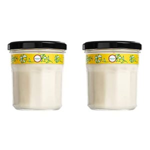 mrs. meyer's soy aromatherapy candle, 35 hour burn time, made with soy wax and essential oils, honeysuckle, 7.2 oz (pack of 2)