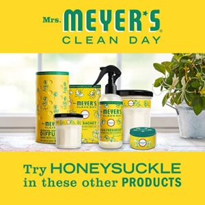 Mrs. Meyer's Soy Aromatherapy Candle, 35 Hour Burn Time, Made with Soy Wax and Essential Oils, Honeysuckle, 7.2 oz (Pack of 2)