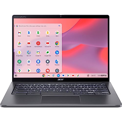 acer Chromebook Spin 714 14" Touchscreen FHD+ 2-in-1 Laptop, 13th Gen Intel 10-Core i5-1335U (Beat i7-1270P), 8GB LPDDR4X RAM, 512GB PCIe SSD, WiFi 6, BT 5.2, Backlit KB, Chrome OS, BROAG HDMI Cable