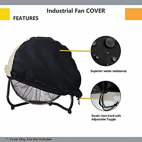 XCZ Industrial Fan Cover, suitable for 24 "high speed floor fan covers, high speed sports drum fans, heavy outdoor floor fan covers, waterproof and dust proof fan covers, 29.9 x 8.6 x 29.9" home fan covers