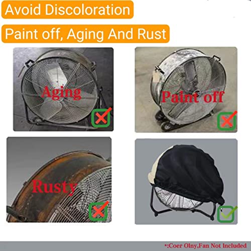 XCZ Industrial Fan Cover, suitable for 24 "high speed floor fan covers, high speed sports drum fans, heavy outdoor floor fan covers, waterproof and dust proof fan covers, 29.9 x 8.6 x 29.9" home fan covers