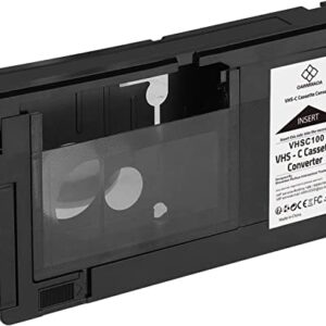 HICOPEET VHS-C Cassette Adapter Compatible with VHS-C SVHS Camcorders JVC RCA Panasonic Motorized VHS Cassette Converter Not Compatible with 8mm / MiniDV / Hi8