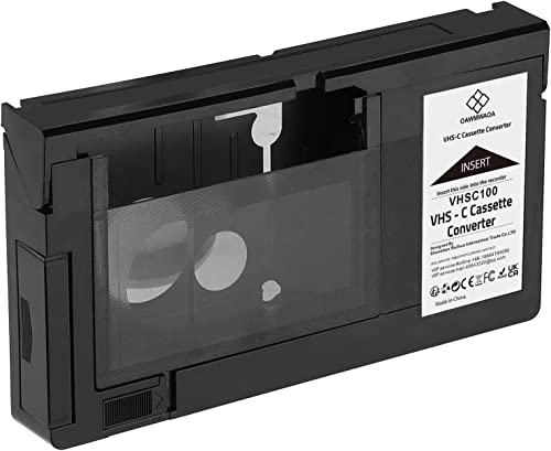 HICOPEET VHS-C Cassette Adapter Compatible with VHS-C SVHS Camcorders JVC RCA Panasonic Motorized VHS Cassette Converter Not Compatible with 8mm / MiniDV / Hi8