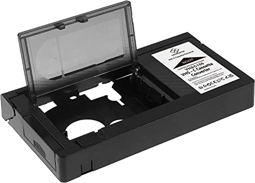 HICOPEET VHS-C Cassette Adapter Compatible with VHS-C SVHS Camcorders JVC RCA Panasonic Motorized VHS Cassette Converter Not Compatible with 8mm / MiniDV / Hi8