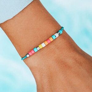 Pura Vida Bracelets Pack All Smiles & Happiness Bracelet Stack - Set of 3 Stackable Bracelets for Women, Summer Accessories & Cute Bracelets for Teen Girls - 1 Chain Bracelet & 2 String Bracelets