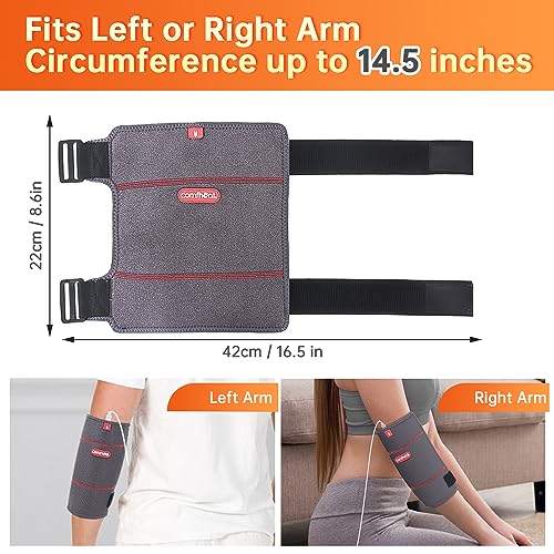 Comfheat Elbow Heating Pad Wrap for Joint Pain USB Heated Elbow Brace for Tendonitis and Tennis Elbow Portable Moist Heat Therapy Elbow Sleeve Adjustable Temperature (Non-Chargeable)