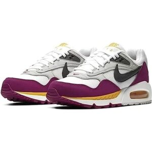 Nike Women's Air Max Correlate Shoes, White/Dark Grey-University Gold-Rave Pink, Size 7