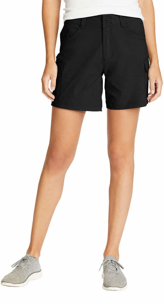 Eddie Bauer Womens Summer Trail Short Color Black (as1, Numeric, Numeric_6, Regular, Regular)